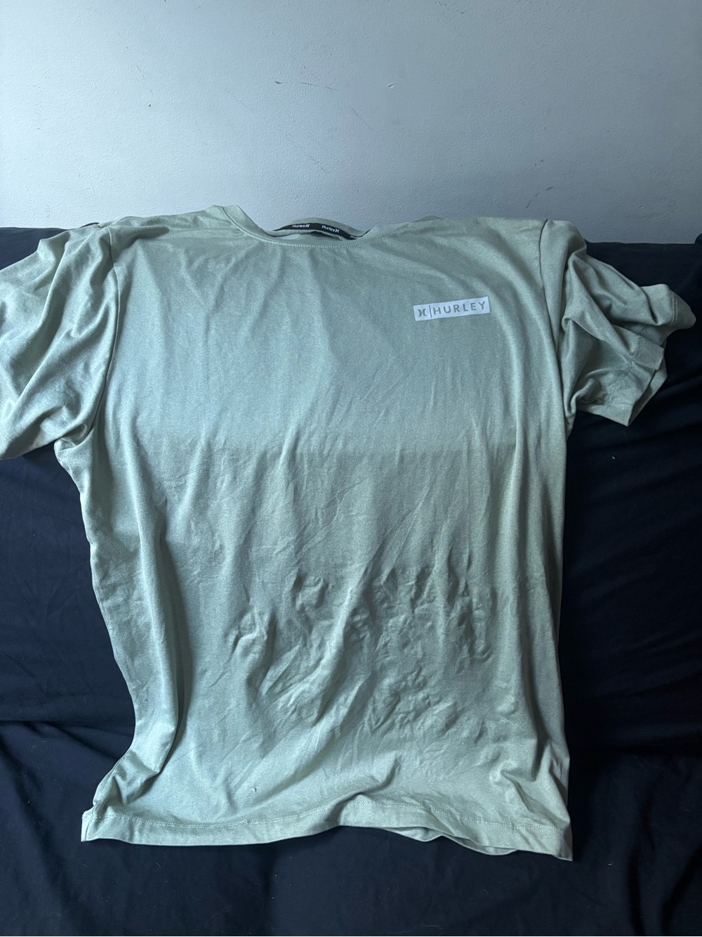 Hurley Short Sleeve Crew Tee in Light Sage Green